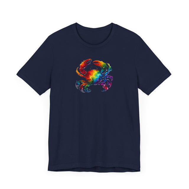 Rainbow Crab Alcohol Ink,Sea life lover,Ocean Life,Nautical,Pride Shirt,LGBTQ+ Tee