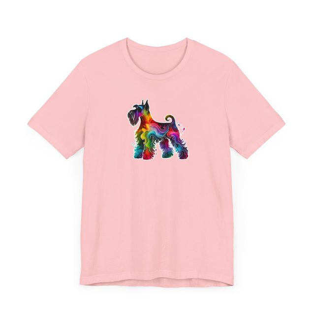 Rainbow Schnauzer T-shirt,Pride Shirt,Dog Lover Top,Rainbow Animals,LGBTQ+ Tee, Schnauzer owner, Schnauzer gift