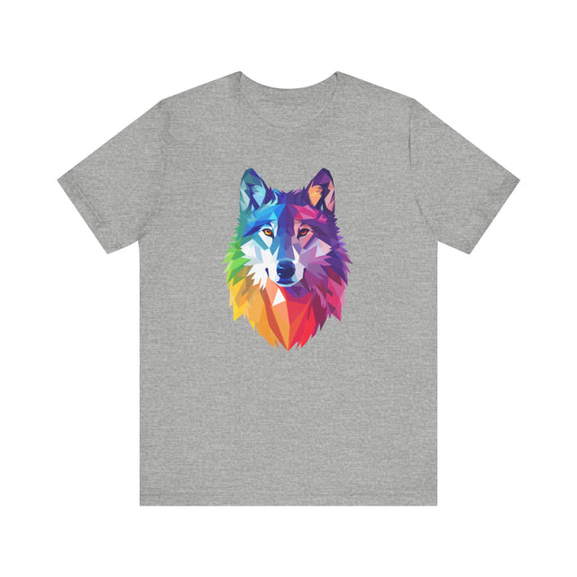 Rainbow Wolf T-shirt,Pride Shirt,Pride Parade Top,Rainbow Animals,LGBTQ+ Tee,Nonbinary,Gay,Lesbian,Bisexual,Trans,BGLT,Enby,Pansexual