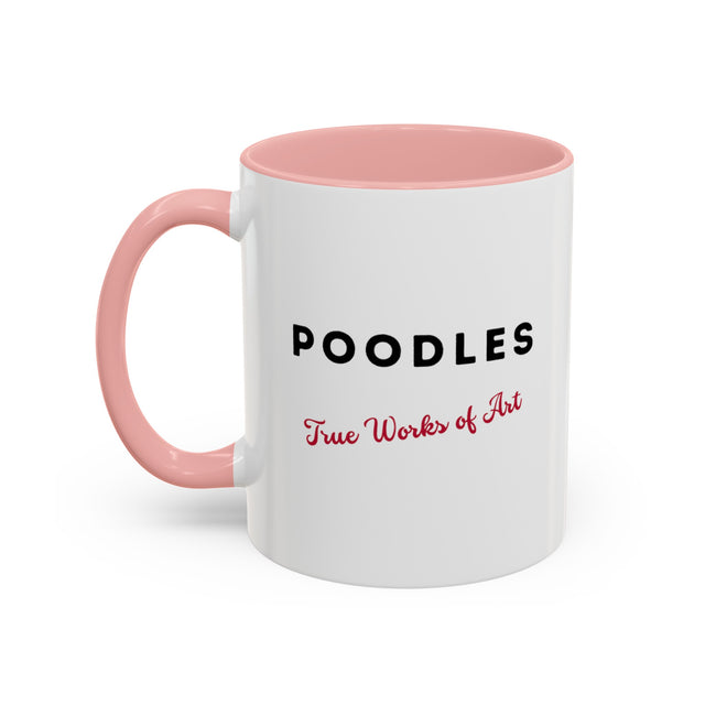 Poodle Coffee Cup,4-Panel Pop Art Mug,Poodle Lover,Poodle Mom,Poodle Dad,Dog Lover Gift,French Poodle Gift