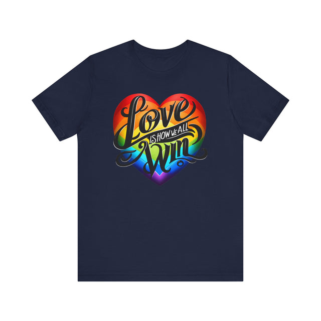 Love Wins,Pride Heart Shirt,Rainbow Heart T-shirt,LGBT Heart,LGBTQ+ Tee,Nonbinary,Gay, Lesbian, Bisexual, Trans, Queer, LGBTQ Ally