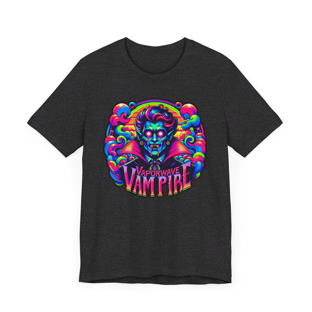 Vaporwave Vampire T-shirt, Halloween Tee, Neon Goth