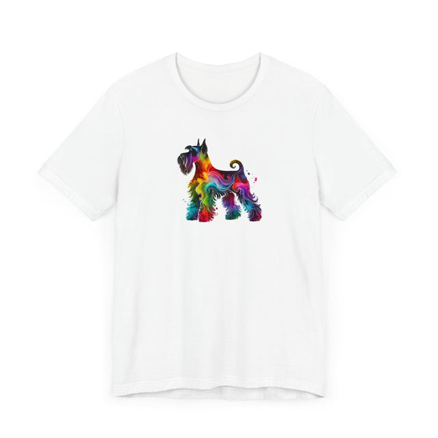 Rainbow Schnauzer T-shirt,Pride Shirt,Dog Lover Top,Rainbow Animals,LGBTQ+ Tee, Schnauzer owner, Schnauzer gift