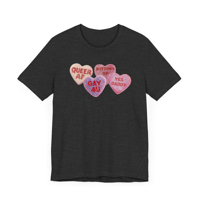 Gay Valentine's Candy Heart Shirt, Gay Valentine, Queer Love