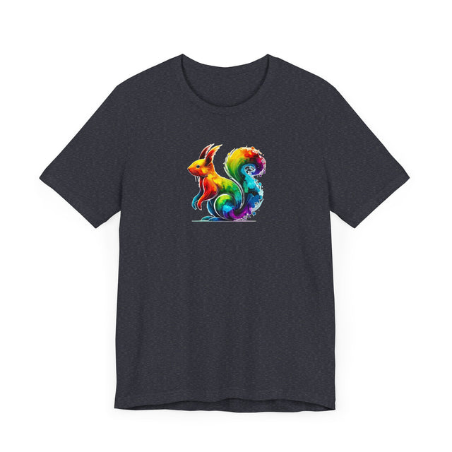 Rainbow Squirrel Alcohol Ink T-shirt, Bunny Shirt,Hare,Pride Shirt,Animal Lover T shirt, LGBTQ+, BGLT
