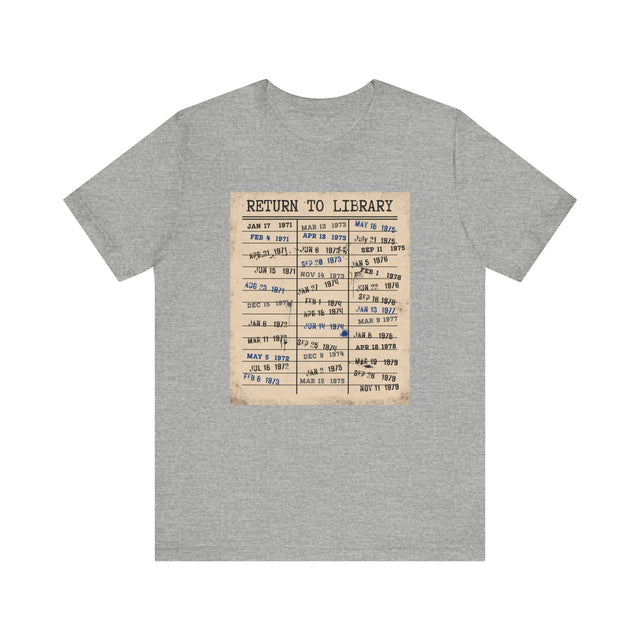 Return to Library TShirt, Book Worm Tee, Library Lover Shirt, Book Lover shirt