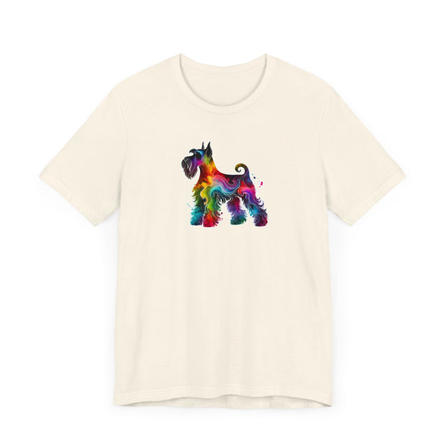 Rainbow Schnauzer T-shirt,Pride Shirt,Dog Lover Top,Rainbow Animals,LGBTQ+ Tee, Schnauzer owner, Schnauzer gift