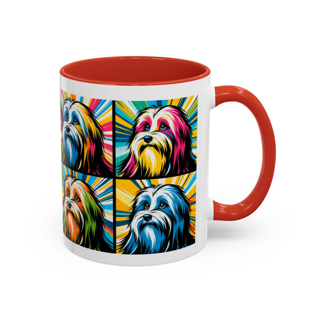 Havanese Coffee Cup,4-Panel Pop Art Mug,Havanese Lover,Hav Mom,Hav Dad,Dog Lover Gift,Havanese Gift