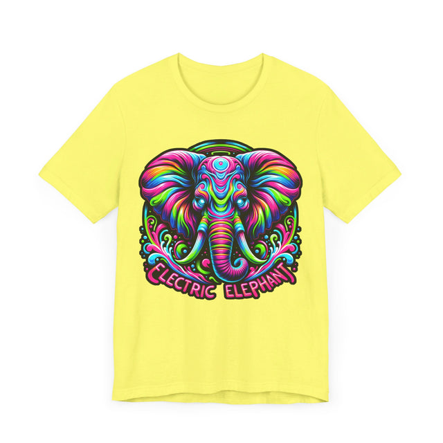 Electric Elephant T-shirt, Pachyderm Lover Top