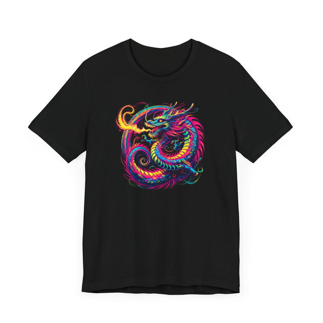 Psychedelic Asian Dragon T-shirt, Dragon Tee