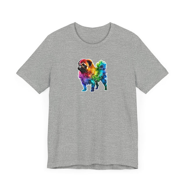 Rainbow Pug T-shirt,Pride Shirt,Dog Lover Top,Rainbow Animals,LGBTQ+ Tee, Pug owner, Pug gift