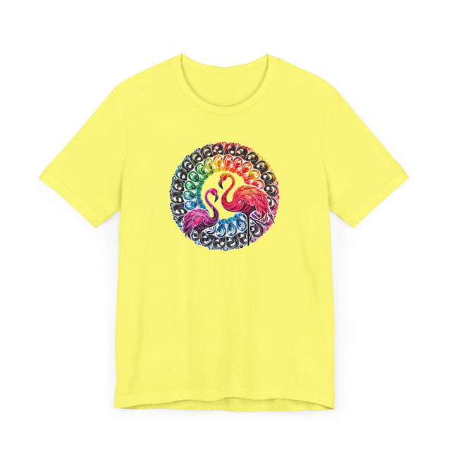 Rainbow Flamingo Mandala Alcohol Ink T-shirt, Bird Lover T shirt, LGBTQ+, BGLT,Pride Shirt