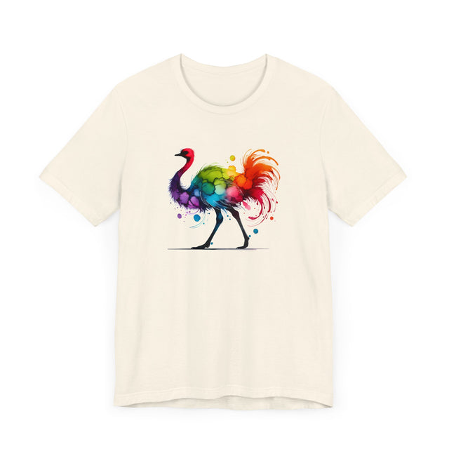 Rainbow Ostrich Alcohol Ink T-shirt, Bird Lover T shirt, LGBTQ+, BGLT,Pride Shirt