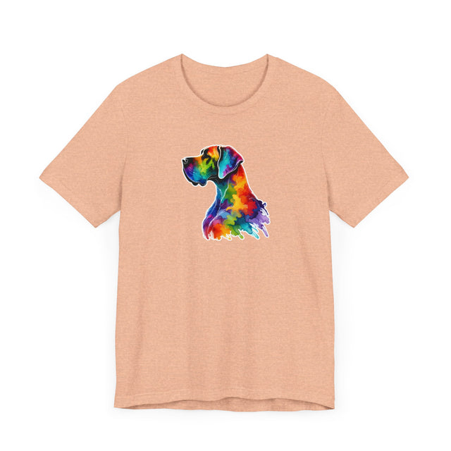 Rainbow Great Dane Head T-shirt,Pride Shirt,Dog Lover Top,Rainbow Animals,LGBTQ+ Tee, Dane owner, Great Dane gift