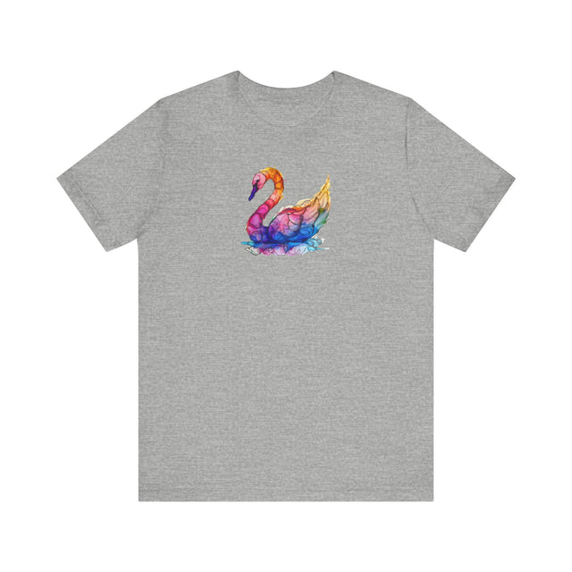Rainbow Swan T-shirt,Pride Shirt,Bird Lover Top,Rainbow Animals,LGBTQ+ Tee
