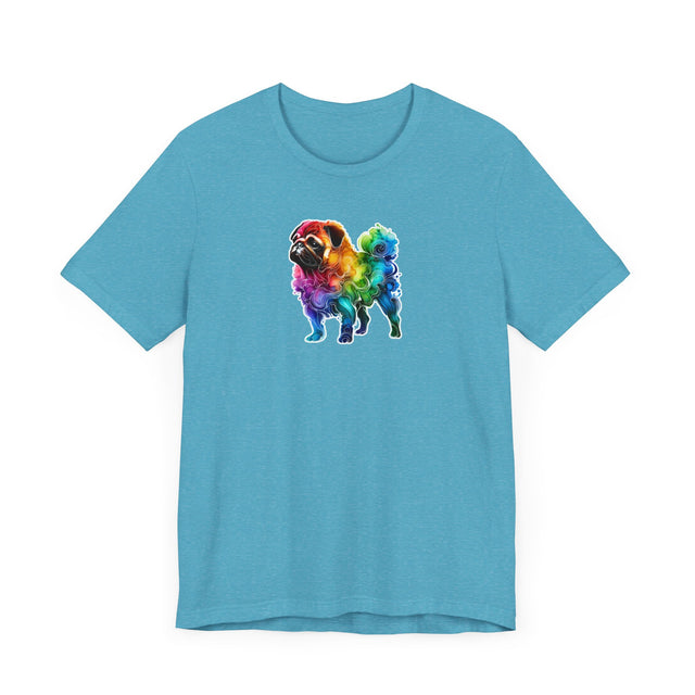 Rainbow Pug T-shirt,Pride Shirt,Dog Lover Top,Rainbow Animals,LGBTQ+ Tee, Pug owner, Pug gift