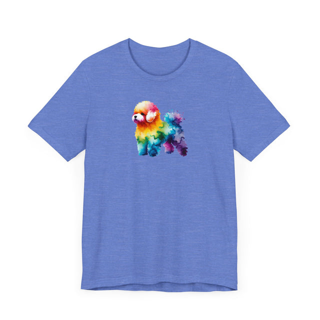 Rainbow Bichon Frise T-shirt,Pride Shirt,Dog Lover Top,Rainbow Animals,LGBTQ+ Tee, Bichon Owner gift