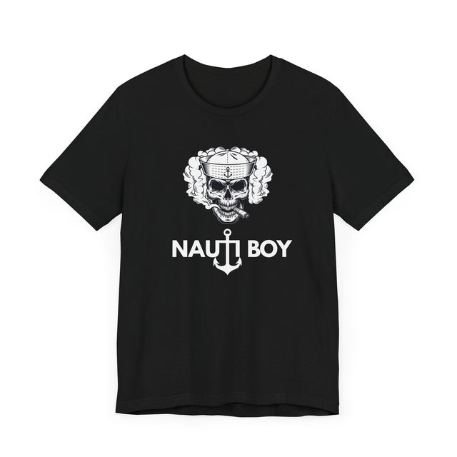 Nauti Boy Tshirt, Nautical Tshirt, Boating Tshirt-Captain Tshirt, Pirate Tshirt, Rebel Tshirt, Father's Day gift, Cigar Tshirt, Skull Tshirt