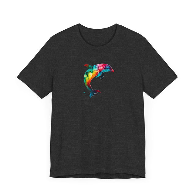 Rainbow Dolphin Alcohol Ink,Sea life lover,Ocean Life,Nautical,Pride Shirt,LGBTQ+ Tee