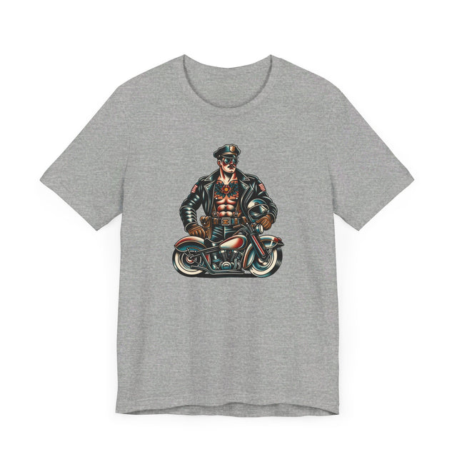 Motorcycle Cop T-shirt, Flash Tattoo Style Shirt