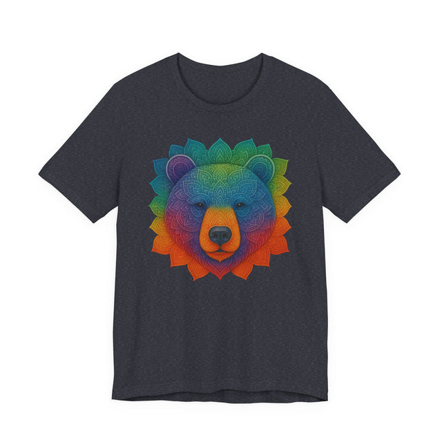 Bear Rainbow Mandala T-shirt, Pride Shirt, Artsy Tee, LGBTQIA, Bear, Queer, Mama Bear, Papa Bear