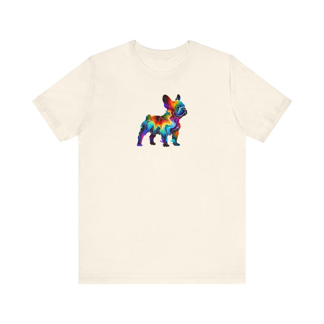 Rainbow French Bulldog T-shirt,Pride Shirt,Dog Lover Top,Rainbow Animals,LGBTQ+ Tee,Frenchie Owner