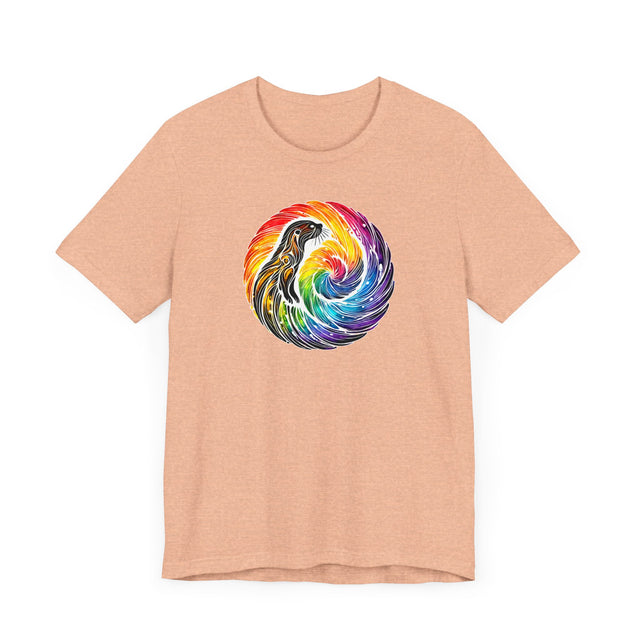 Rainbow Sea Otter Spiral Mandala,Marine life Tee,Sea life lover,Ocean Life,Nautical,Pride Shirt,LGBTQ+ Tee