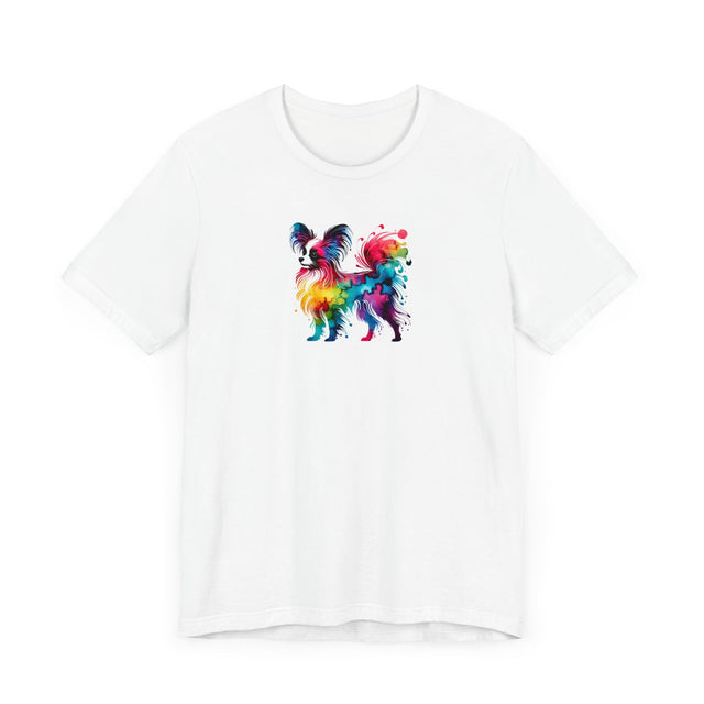 Rainbow Papillon T-shirt,Pride Shirt,Dog Lover Top,Rainbow Animals,LGBTQ+ Tee, Butterfly Dog gift, Phalene Owner
