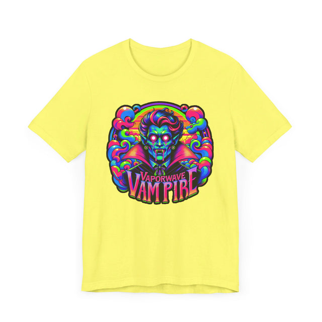 Vaporwave Vampire T-shirt, Halloween Tee, Neon Goth