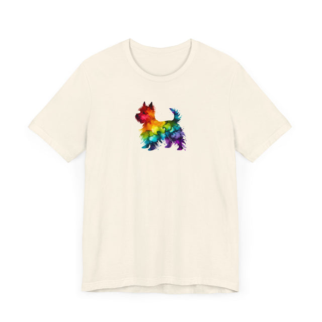 Rainbow West Highland Terrier T-shirt,Pride Shirt,Dog Lover Top,Rainbow Animals,LGBTQ+ Tee, Westie owner, West Highland White Terrier gift