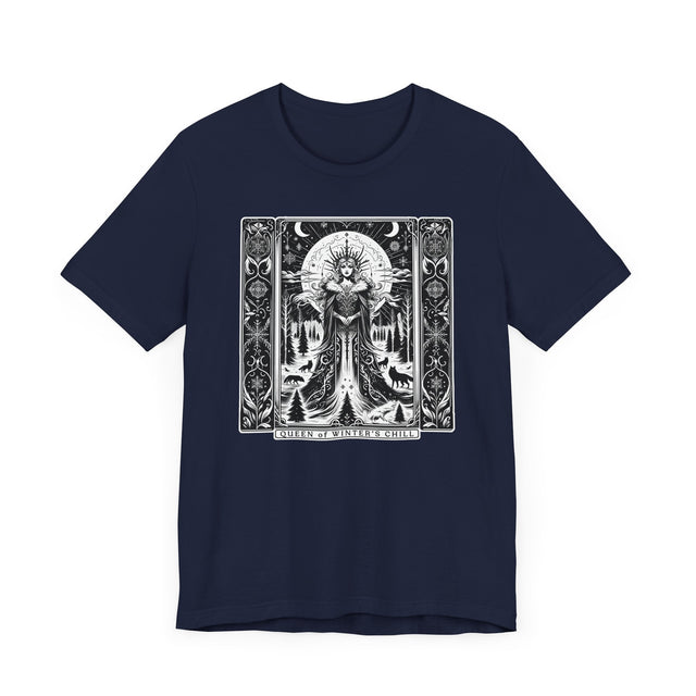 Queen of Winter's Chill,Tarot card shirt,Mothers Day Gift,Christmas Shirt,Witchy Shirt,Winter Tee,Gift for her,Gift for Mom,Gift for Wife