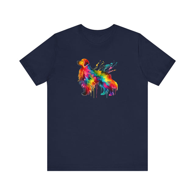Rainbow Golden Retriever T-shirt,Pride Shirt,Dog Lover Top,Rainbow Animals,LGBTQ+ Tee, Golden Retriever Owner