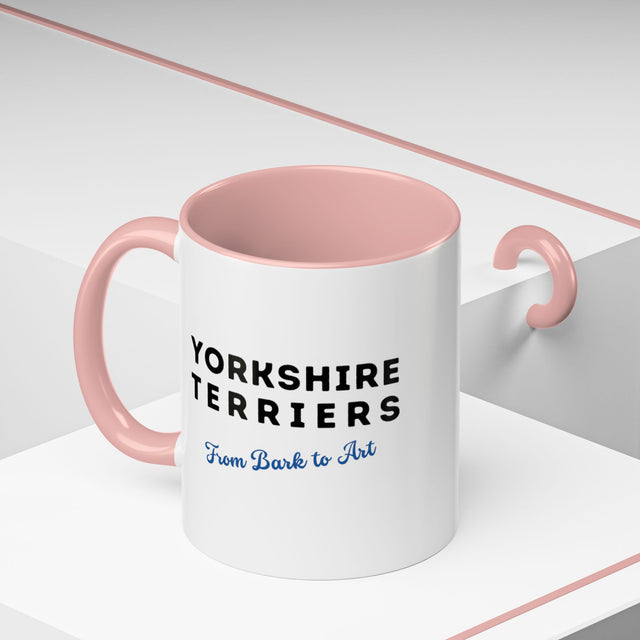 Yorkshire Terriers Coffee Cup,4-Panel Pop Art Mug,Yorkie Lover,Yorkie Mom,Yorkie Dad,Dog Lover Gift,Yorkshire Terrier Gift