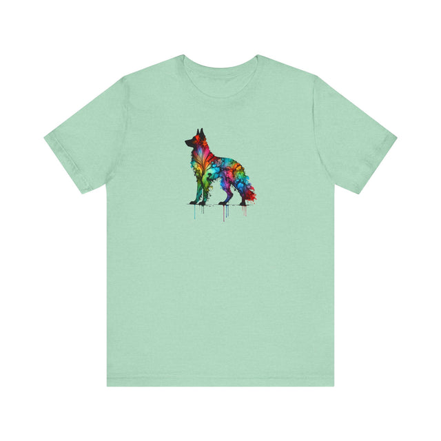 Rainbow German Shepherd Dog T-shirt,Pride Shirt,Dog Lover Top,Rainbow Animals,LGBTQ+ Tee,Frenchie Owner