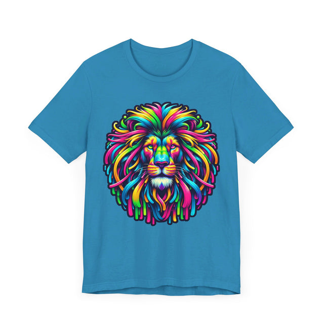Neon Lion T-shirt, Lion Tee, Big Cat Lover