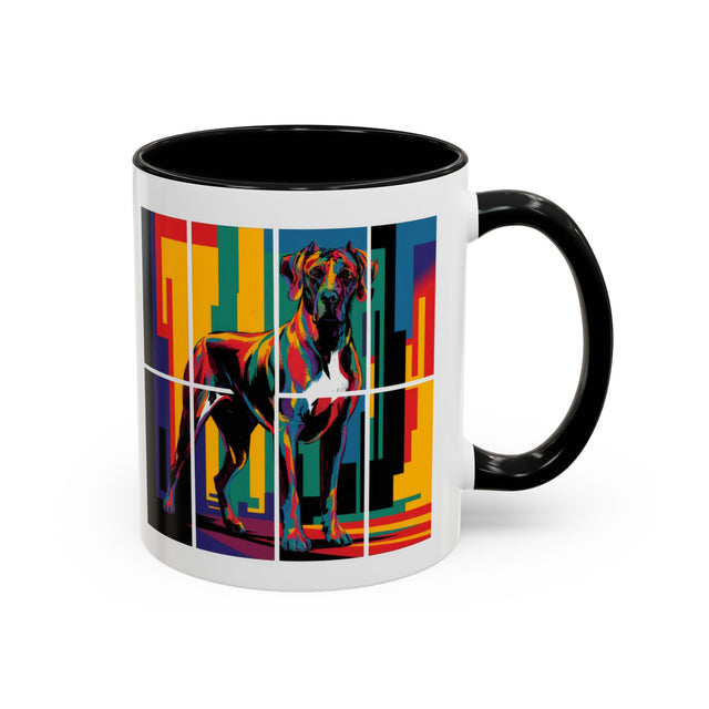 Great Danes Coffee Cup,4-Panel Pop Art Mug,Great Dane Lover,Great Dane Mom,Great Dane Dad,Dog Lover Gift,Great Dane Gift