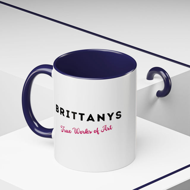 Brittanys Coffee Cup,4-Panel Pop Art Mug,Brittany Lover,Brittany Mom,Brittany Dad,Dog Lover Gift,Brittany Gift
