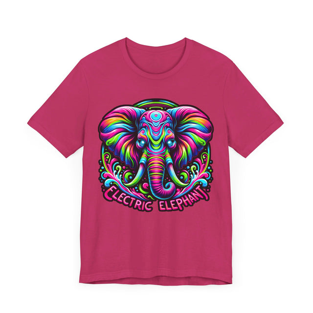 Electric Elephant T-shirt, Pachyderm Lover Top