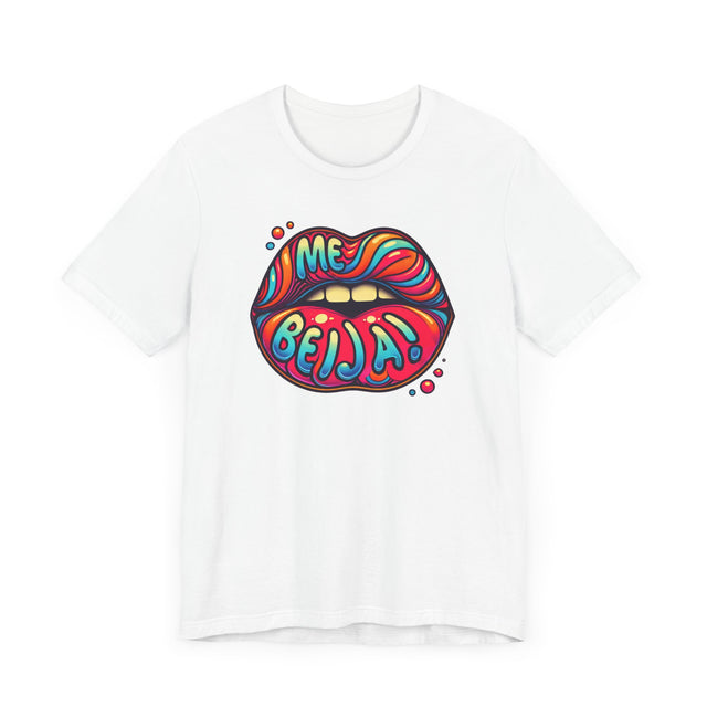 Me Beija "Kiss Me" psychedelic T-shirt, Portuguese Lover Shirt