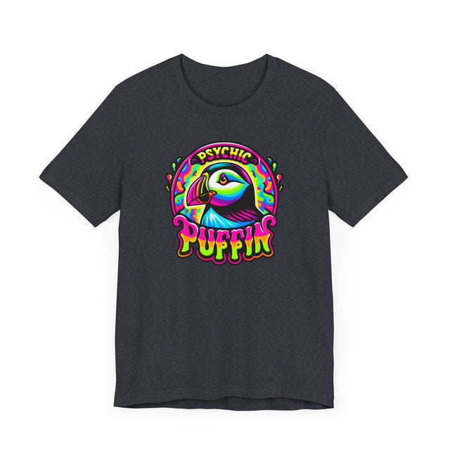 Neon Psychic Puffin T-shirt, Puffin Tee, Bird Lover