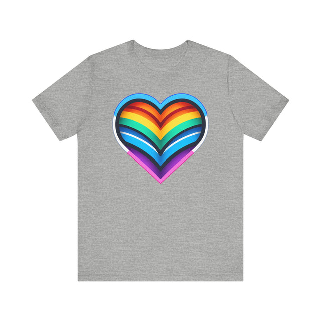 Trans Rainbow Heart T-shirt, Pride Shirt