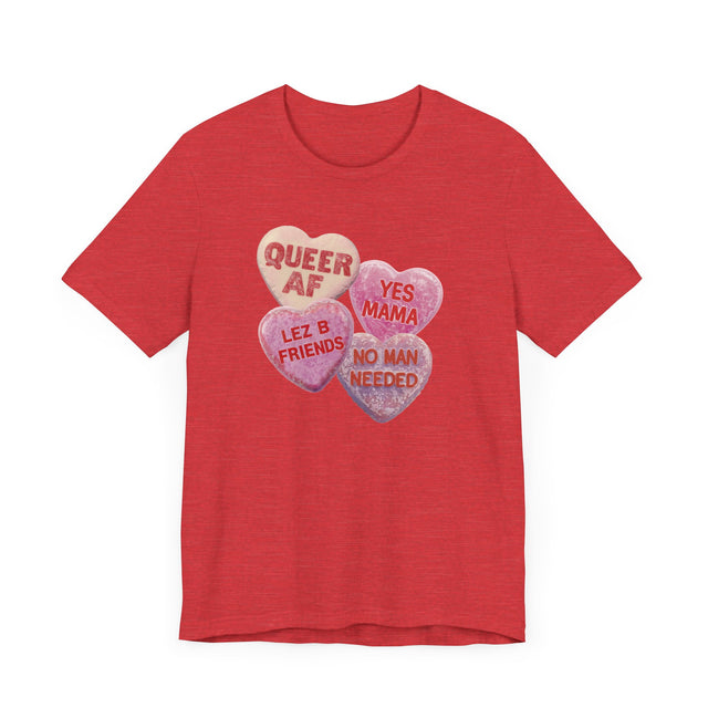 Valentine's Candy Heart Shirt, Lesbian Valentine, Queer Love