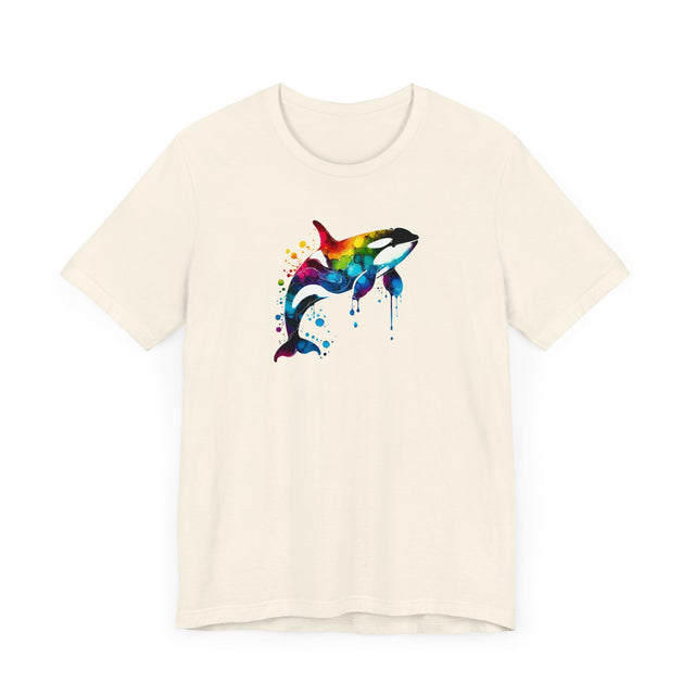 Rainbow Orca Alcohol Ink,Killer Whale Tee,Sea life lover,Ocean Life,Nautical,Pride Shirt,LGBTQ+ Tee