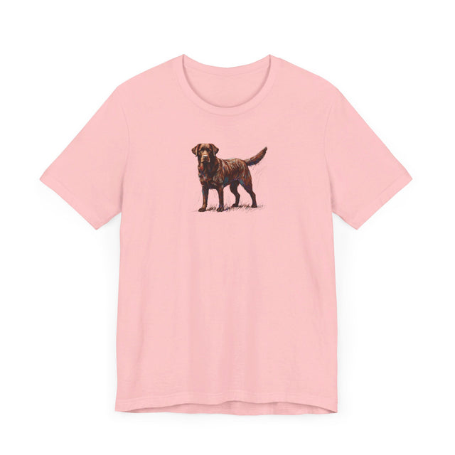 Chocolate Lab Scribble T-shirt, Labrador Retriever Shirt, Dog Lover Tee