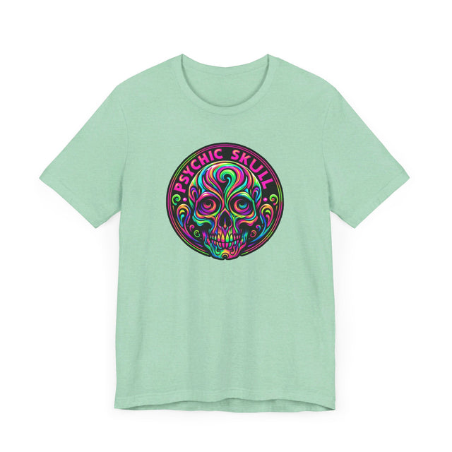 Psychic Skull T-shirt, Halloween Tee, Neon Goth