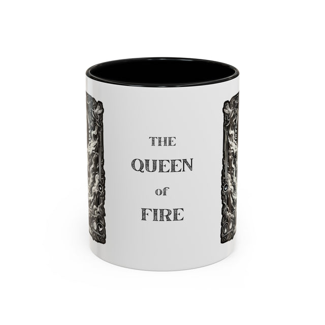 Queen of Fire,Tarot card mug,Mothers Day Gift,Tarot Reader Gift,Witchy cup,Mystical Cards cup,Celestial Astrology,Gift for her,Mom Gift