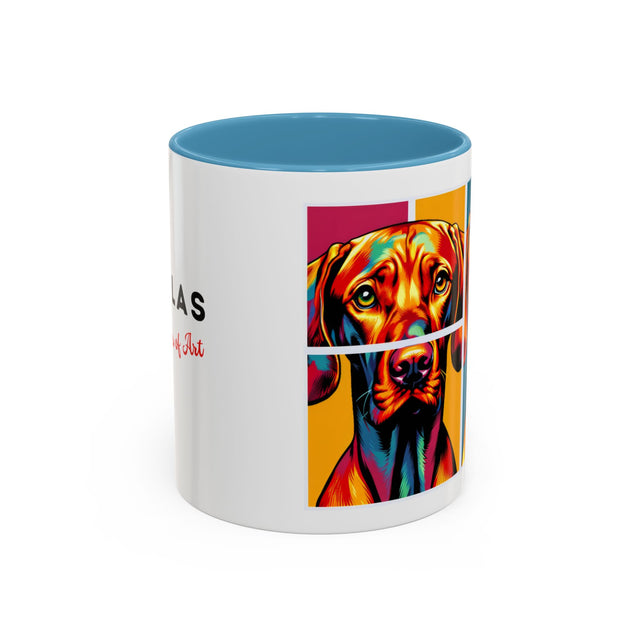 Vizsla Coffee Cup,4-Panel Pop Art Mug,Vizsla Lover,Vizsla Mom,Vizsla Dad,Dog Lover Gift,Vizsla Gift