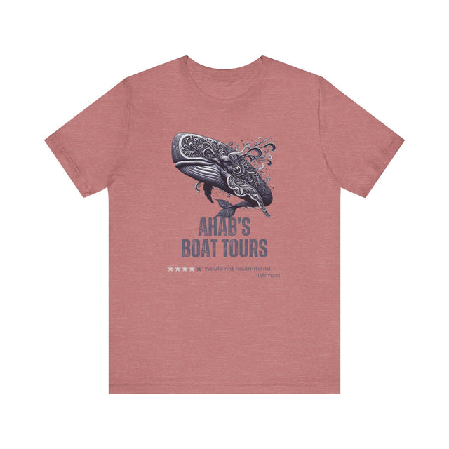 Ahab's Boat Tours, Witty Tshirt, Whale Shirt, Book lover tshirt, Herman Melville Tshirt