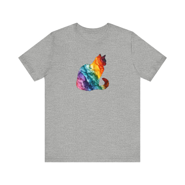 Rainbow Cat T-shirt,Pride Shirt,Cat Lover Top,Rainbow Animals,LGBTQ+ Tee,Queer,Gay,Lesbian,Bisexual,Trans,BGLT,LBGT,Feline,Kitten,Kitty