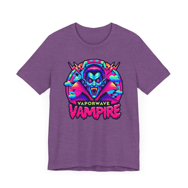 Vaporwave Vampire Bolt T-shirt, Halloween Tee, Neon Goth